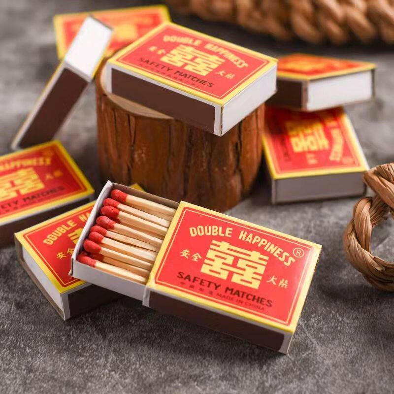 New matches Home Smoke Outdoor Matches Foreign Fire Retro Nostalgia Wedding Wild Cooking Emergency Disposable Matches