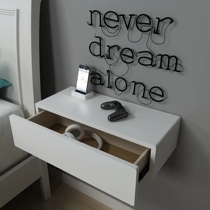 Hanging wall hanging bedside table wall dressing table creative net red hanging bedside table wall cabinet red book hanging drawer