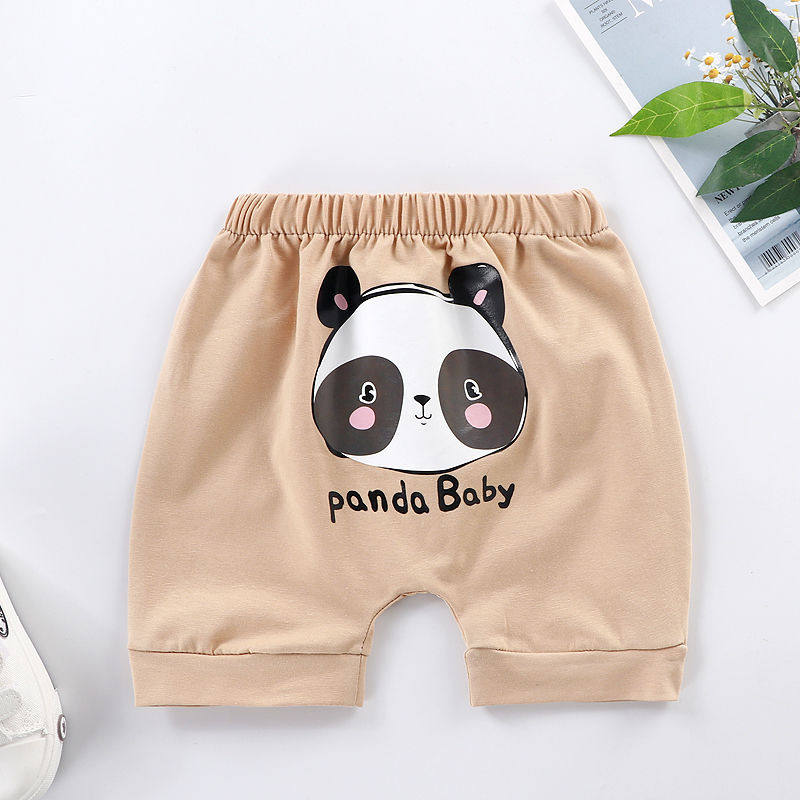 Pure cotton children's men's and women's leisure children's clothes pants summer season five P pants 1 year old 2 years old P3 years old treasure rest pants treasure summer shorts