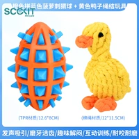 Оранжевый синий ананас ежа мяч + желтая утка