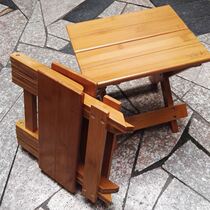 Mazar wooden outdoor chair foldable special small stool for fishing bench bench low stool out portable with backrest