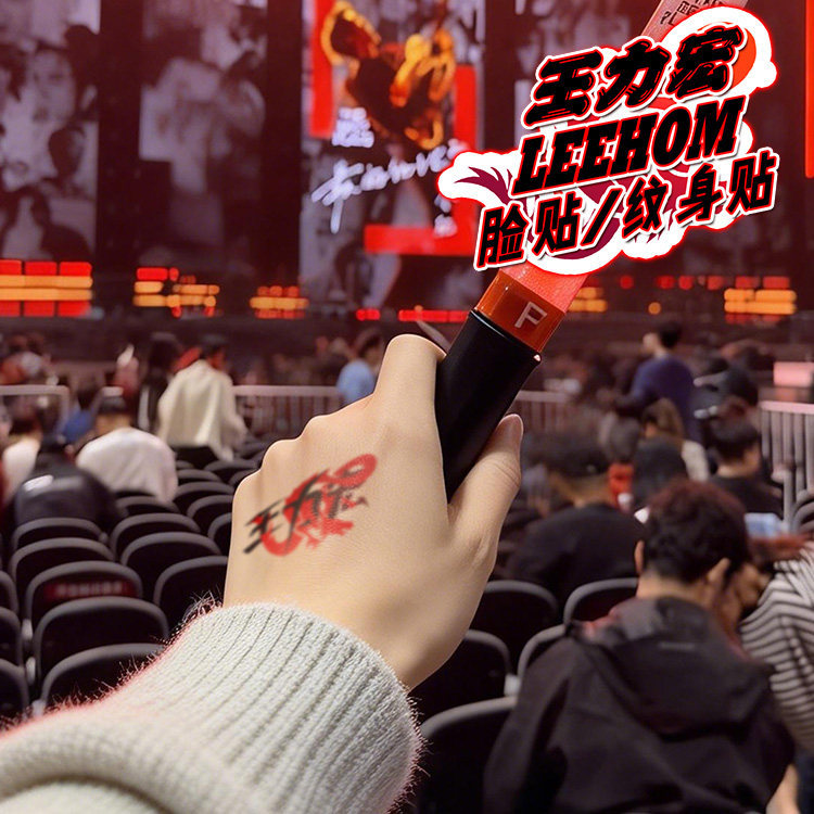 Wang Leehom Concert Support Tattoo Stickers for Face / Wang Leehom Concert Colorful Waterproof Tattoo Stickers