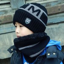 Boy hat trendy Han version handsome winter style 3 year old children elementary school boomers 10 year old knitted hat wool line hat