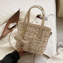 Handbag small number female Han version handbag tennis red woman new wave fashion printed single shoulder bag 100 hitch satchel bag