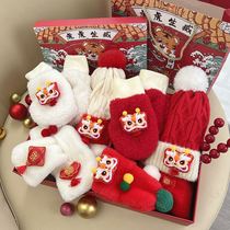 2022 tiger-year hat this years auspicious lunar new year Happy Chinese New Year festive boy girl girl girl baby country wind tide New Year Tiger