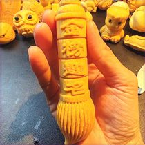 Wenchang pen solid bamboo carved writing toy handle piece jade fast high density size large gold list title with good meaning