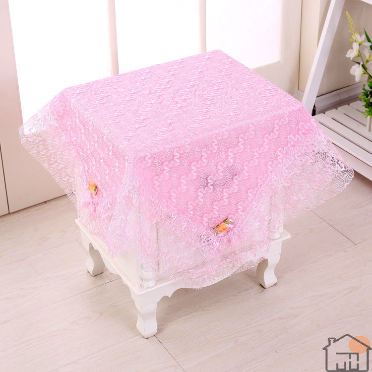 Quilt fan single bedside table cover TV washing machine microwave oven cover cloth lace dust cover coffee table cover computer cover cloth