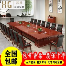 Meeting table paint long tablesSimple modern solid wooden desk large tablesTable and chair combination simple