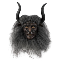 Westward Journey Bull Demon King Mask A macho black latex classic character COS prop wearing a bull head mask