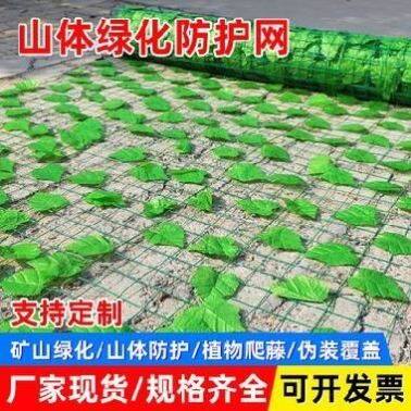 Custom Green Leaf Barbed Wire Slope Soil Slope Governance Green Plant Covered Greening Net 8 Leafy Environment Mountain I Want To Buy 1