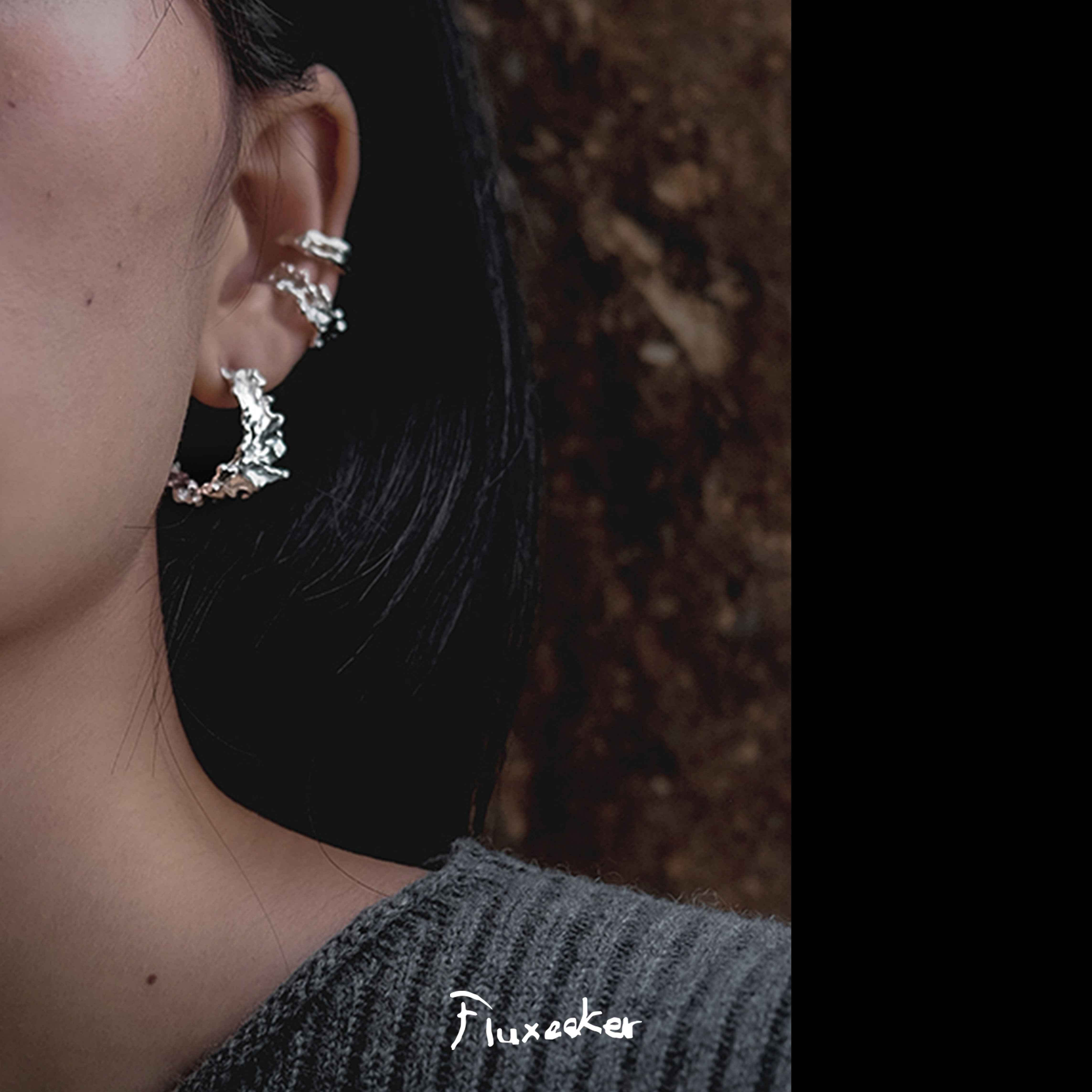 fluxeeker | HDES Romantic Muscle earrings need to be contacted with customer service