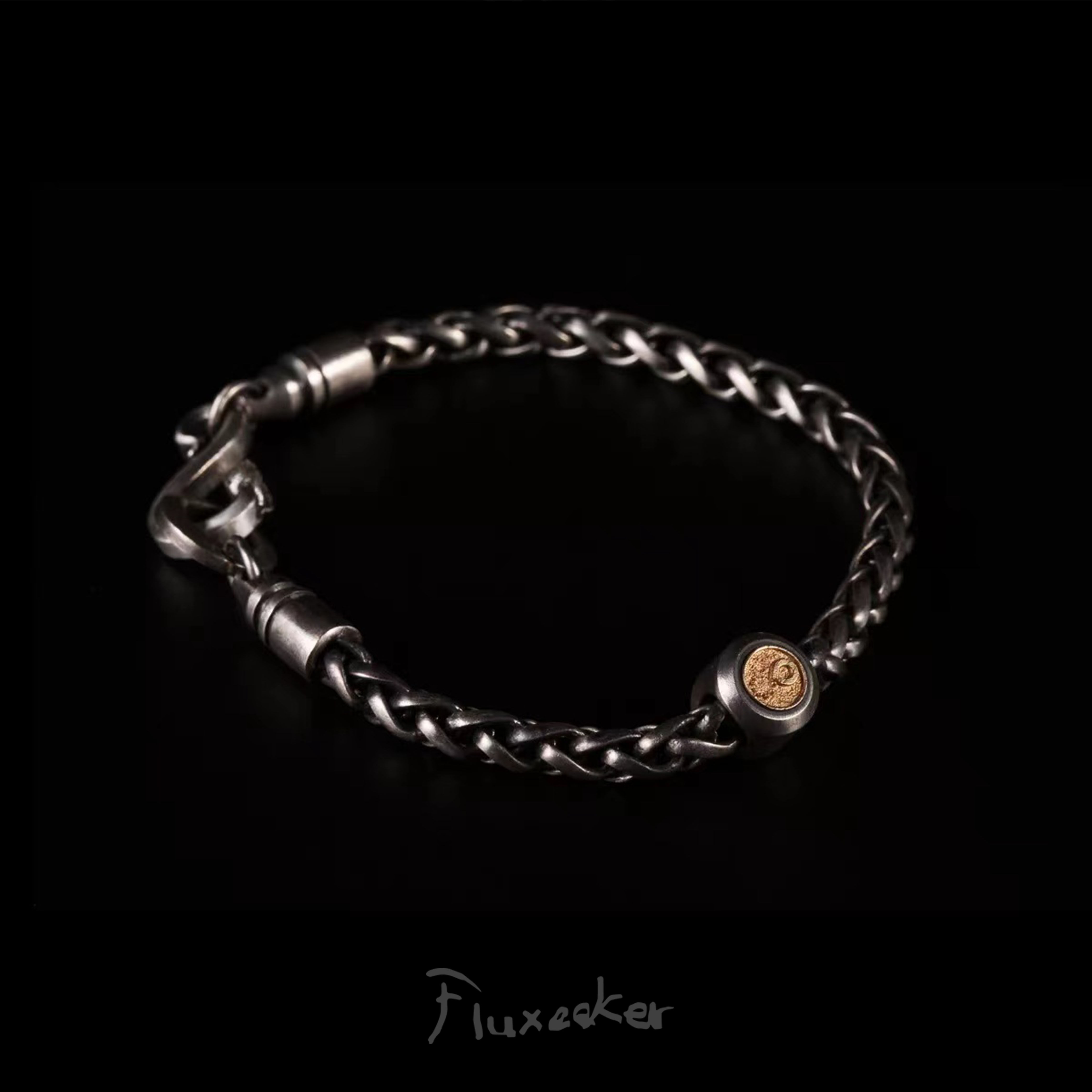 fluxeeker | boundless TRIPLEX pure silver 18k gold pearl handmade