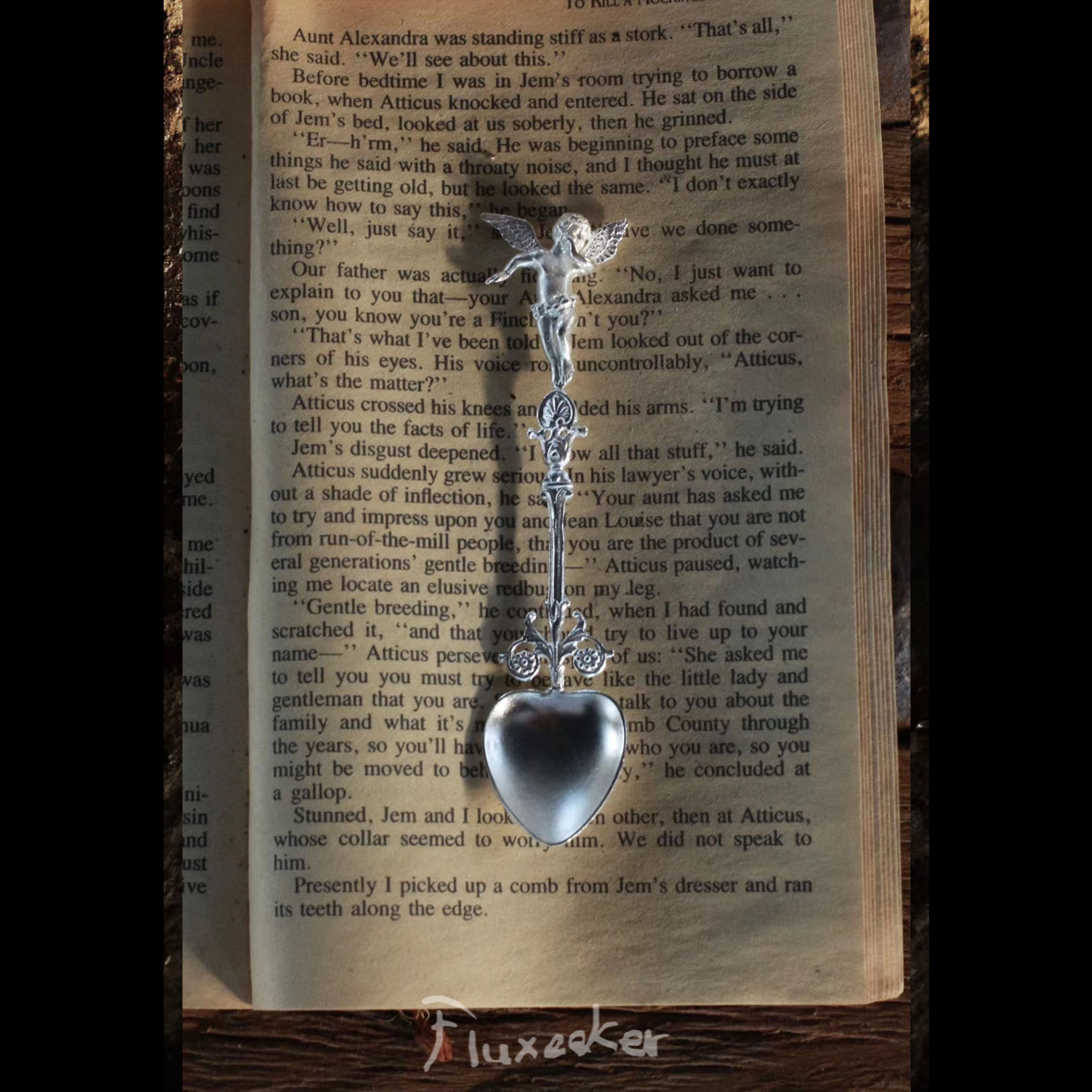 fluxeeker | The Palace Metallurgical Pure Silver Handmade Angel Silver Spoon