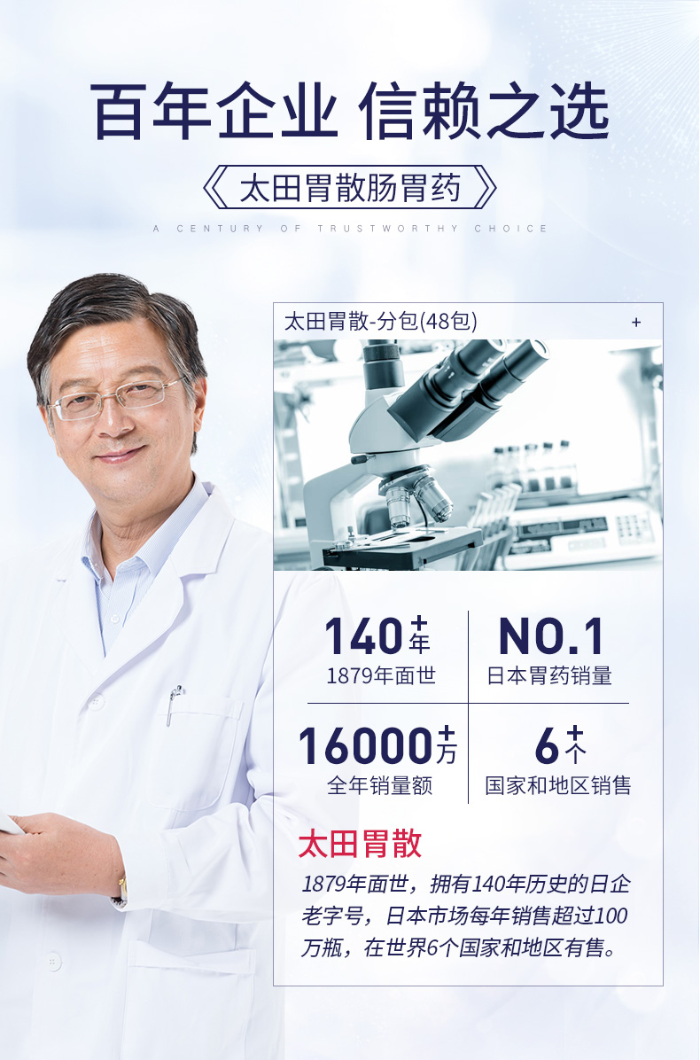 日本进口 太田胃散 芳香性健胃消化药 48包 图1