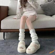 Large size Lolita knitted pile socks Japanese style lengthening as soon as possible calf socks modify leg shape socks show thin legs