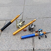 Pen portable fishing rod short section fishing gear supplies big full fishing equipment A set of lobster rod small hand rod set