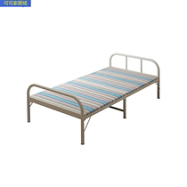 Infusion bed clinic single bed patient care foldable bed iron bed reinforcement thickened strong and durable nap easy