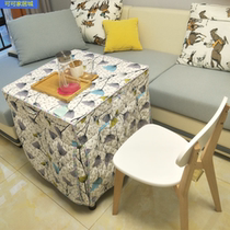 Fire table household fire rack folding double-layer shelf square multi-functional stainless steel heating table dining table