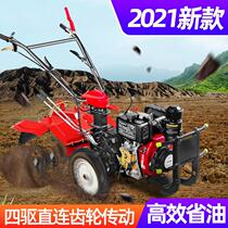 Micro-tiller small four-wheel drive multifunction agricultural cropland diesel New type new mountain tractor rotary tiller