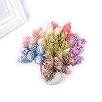 Emulated plastic pine fruit bouquet diy handmade flower ring decorated Christmas tree hanging decoration Christmas Home Decorative Goods