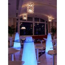 LED light-emitting high bar table clear bar loose table terrace platform table creative cocktail table combination round shape