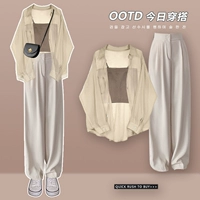 Костюм, штаны, комплект, летняя одежда, популярно в интернете, в стиле Шанель