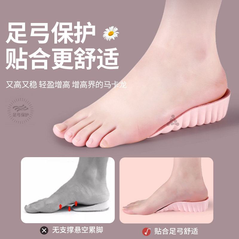 增高神器🔥 法奢含AJ增高鞋垫:隐形增高不累脚🌟-增高垫-淘宝好物网