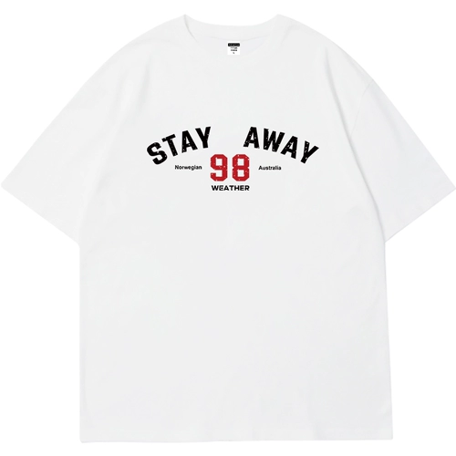 Белая летняя футболка, короткий рукав, оверсайз