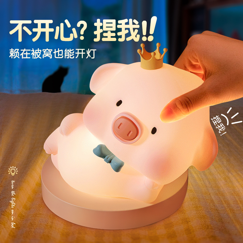 LuLu Pig Pat Light Ornament Birthday Children's Gift Girls Gift Girlfriend Girlfriend Girlfriend Girl Graduation