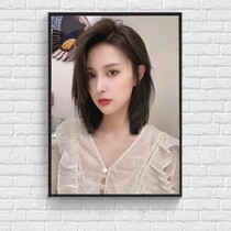 Net Red Beauty Hair Shop Fresco Background Wall Decoration Painting A Whole Beauty Hair Salon Hair Salon Hair Style Hang Painting Barber Shop Wall Surface