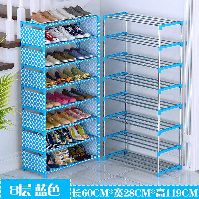 Stainless steel shoe rack entry narrow home indoor good-looking thickened and bold multi-layer ins net red dormitory