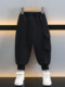 Boys' Fleece-Lined Pants Autumn and Winter 2025 New Style Children's Cool Sports Sweatpants Little Boys' Winter Casual Long Pants