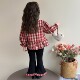 Girls' Outfit Autumn 2025 New Stylish Children's Clothing, Very Attractive Autumn Outfit for Baby Girls, Shirt and Flared Pants Two-Piece Set