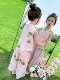 Girls' Summer Sleeveless Outfit 2025 New Stylish and Fashionable Thin Vest Set for Children, New Chinese-Style Two-Piece Set for Babies