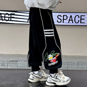 Boys' Pants Spring and Autumn Style Children's Sports Pants 2026 New Cool Boy Spring Fashionable Sweatpants Casual Long Pants