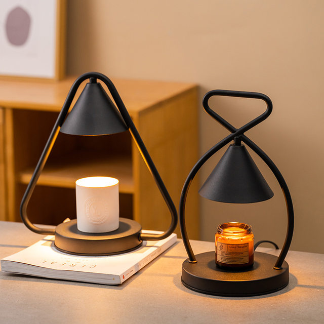Nordic Simple Retro Wax Melting Lamp Aromatherapy Lamp Japanese Style Candle Melting Lamp Metal Iron Art Candle Melting Lamp Bedside Table Lamp
