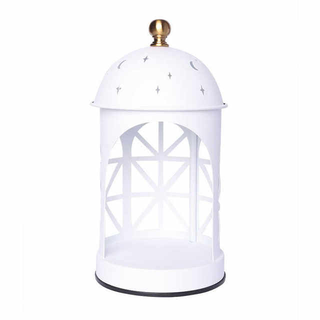 Castle fireless aromatherapy lamp melted wax lamp iron art scented candle melting lamp decorative table lamp atmosphere night light candle melting lamp