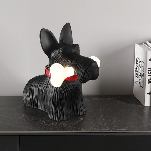 Italian puppy table lamp Nordic cute animal cartoon living room bedroom bedside lamp ornaments children's room decorative lamp