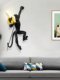 Nordic Creative Monkey Lamp Banana Wall Lamp Children's Room Animal Decoration Table Lamp Bedroom Dining Room Personalized Art Chandelier