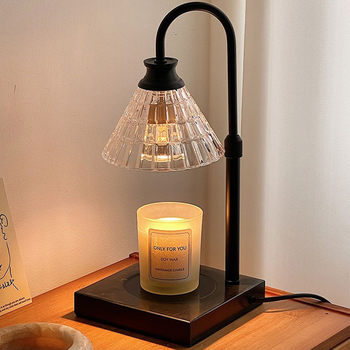 Adjustable Aromatherapy Wax Melting Lamp, Timed Candle Melting Lamp, Flameless Fragrance Table Lamp, Marble American Retro Candle Melting Lamp