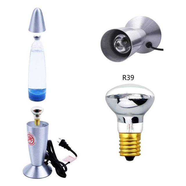 Volcanic Lava Lamp Bulb E14 R39 Spotlight Reflector Taiwan 110V Wax Lamp Lavalamp Jellyfish Lamp Accessories