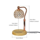 Crystal Aromatherapy Wax Melting Lamp, Adjustable Height, Timed Candle Melting Lamp, Bedroom Candle Melting Lamp, Ambient Table Lamp, Solid Wood Night Light