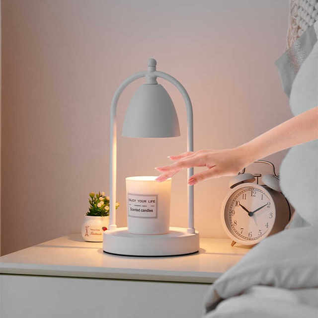 Retro Wax Melting Lamp, Candle Melting Lamp, Timed Aromatherapy Lamp, Iron Art Flameless Candle Heater, Table Lamp, Bedroom Atmosphere Night Light