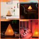 Pyramid Salt Lamp Himalayan Natural Rock Night Light Decorative Ornament Feng Shui Lamp Everlasting Light Table Lamp Wealth-Attracting Lamp