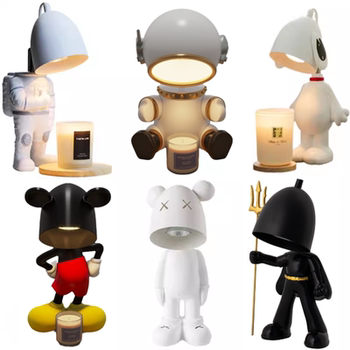 Violent Bear Aromatherapy Lamp Wax Melting Lamp Cute Cartoon Robot Astronaut Table Lamp Candle Melting Lamp Timed Candle Melting Lamp