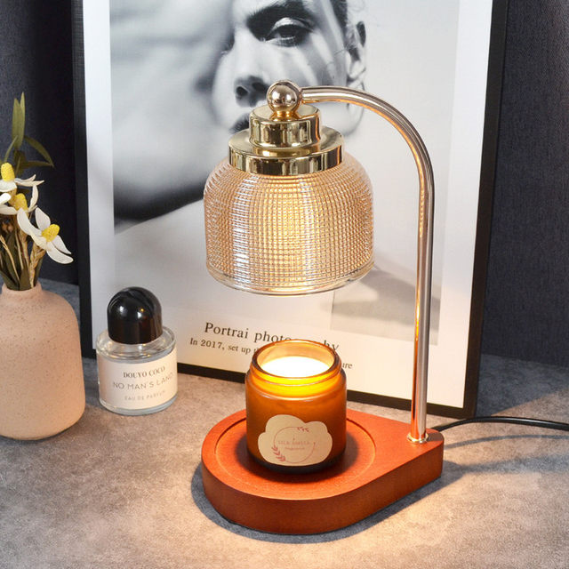 Adjustable Wax Melting Lamp with Timer and Dimming Function, Bedside Aroma Diffuser Lamp, Flameless Scented Candle Lamp, Ambiance Night Light, Wax Melting Candle Lamp