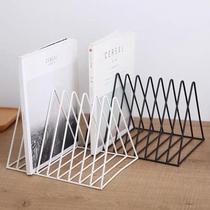 Vinyl record storage rack suitable for bookshelf placed on the table CD display rack vinyl record display frame triangle