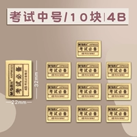 4b желтый [10 кусков экзамена на тест]