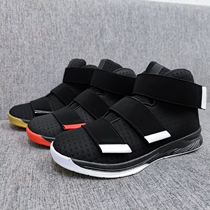 Special Price Genuine Leather Foreign Trade American Pick-up Tail Goods Mens High Help Basket Sneakers Students Wear wear anti-slip shock absorbing break code movement