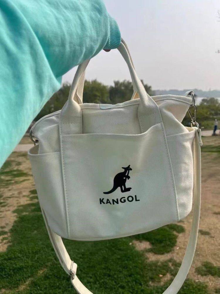 Мода холст kangol versatile large capacity canvas bag handbag tote bag OTHER